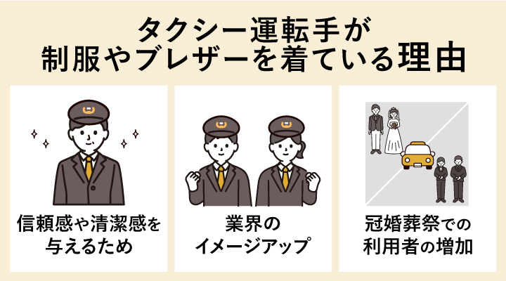 タクシー運転手が制服やブレザーを着ている理由