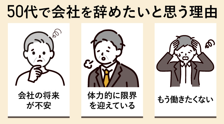 50代で会社を辞めたいと思う理由