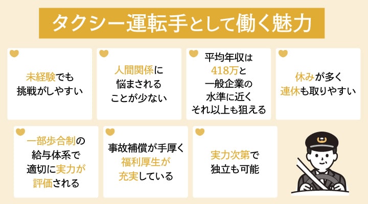 「やめとけ」と言われることがあるタクシー運転手として働く魅力と実態